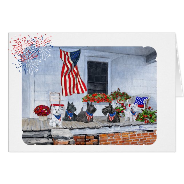 Ecosse patriotique et Westies (Devant horizontal)