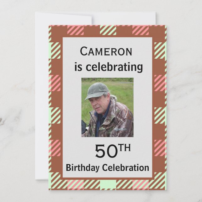 Ecosse Thème Anniversaire Fête Invitation (Devant)