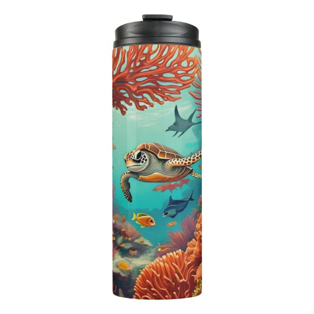 "Ecosystem Elegance" Thermosbecher (Vorderseite)