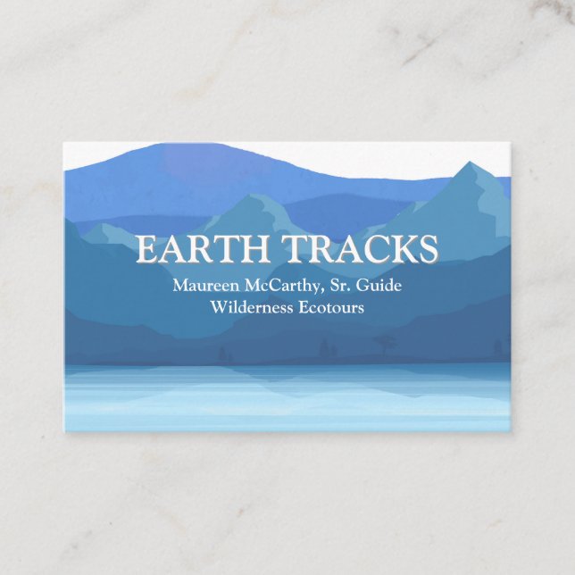 Ecotourisme Resort Wilderness Guide Carte de visit (Devant)