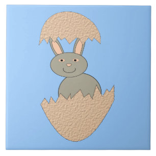 Écouter du lapin de l'oeuf Carreau bizarre