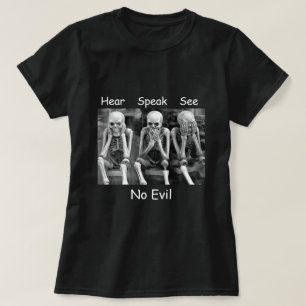 Écouter parler Voir pas de Esquisses mal T-shirt