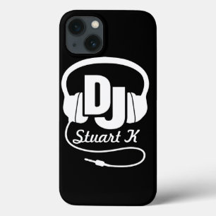 Écouteurs DJ appelés coque ipad noir et blanc
