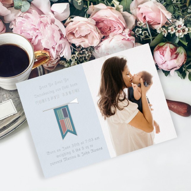 Écoutez, écoutez votre Faire-part de naissance pho (Créateur téléchargé)