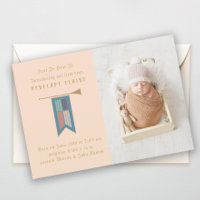 Écoutez, écoutez votre Faire-part de naissance pho