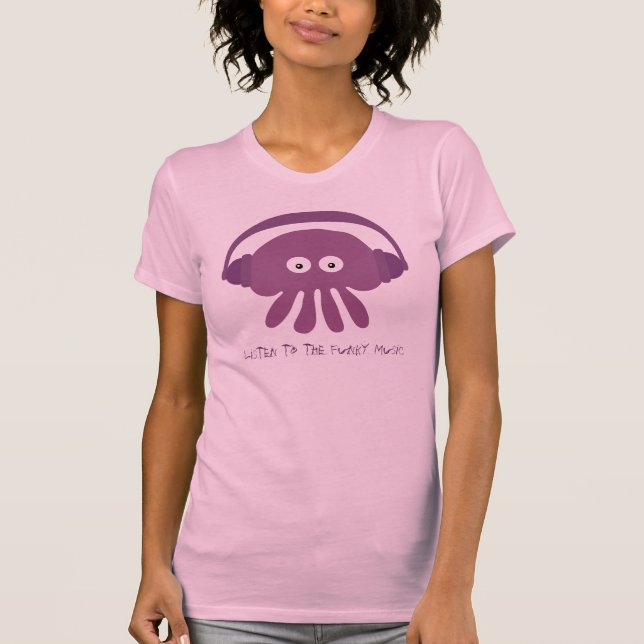 Écoutez le T-shirt lilas de méduses de musique (Devant)