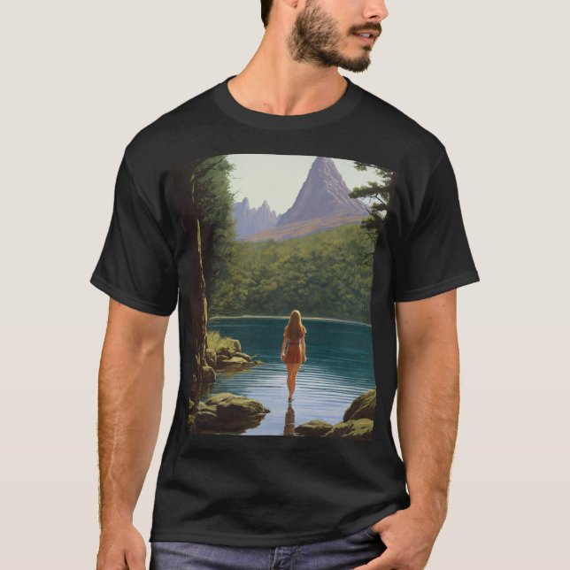 EcoVibes: Nature-Inspiriert grafischer T - Shirt (Vorderseite)
