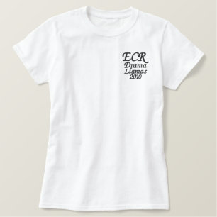 ECR Drama Llamas 2010 Besticktes T-Shirt