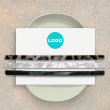 Écran à cheveux blancs du logo horizontal