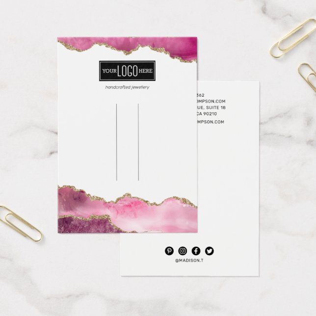 Écran à Clip Porte Rose & Or tendance (Bureau)