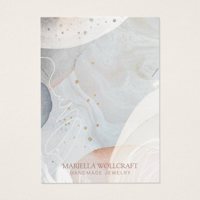 Écran Abstrait de collier d'aquarelle douce (Devant)