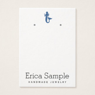 Écran de bijoux de sirène bleu marine minimaliste