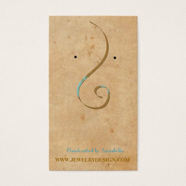 Écran de bijoux vintage rétro (Devant)