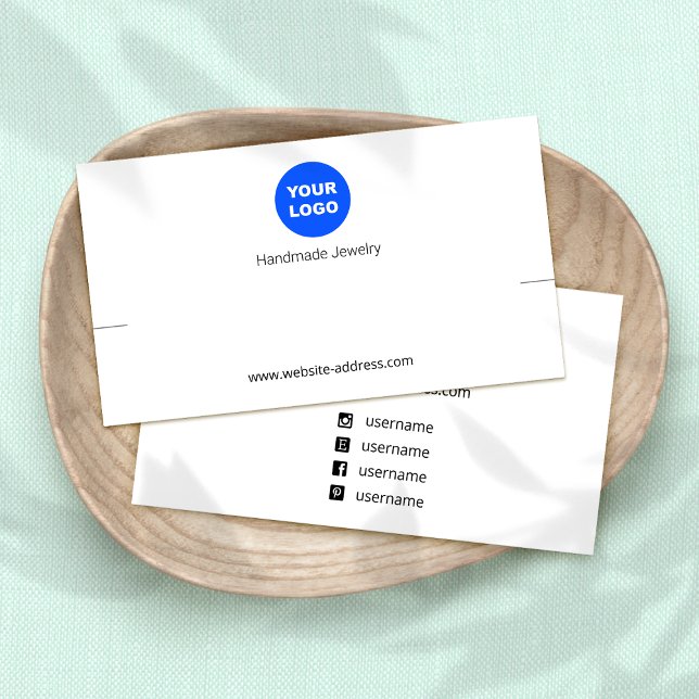 Écran de bracelet blanc de logo personnalisé (Créateur téléchargé)