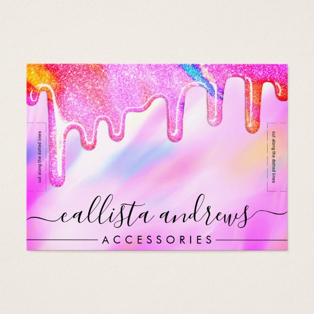 Écran de bracelet Unicorn Holographic Parties scin (Devant)