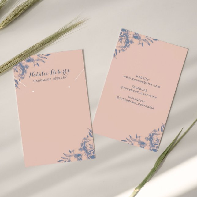 Écran de collier à oreille vintage Floral Dusty Ro (Créateur téléchargé)