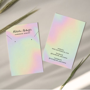 Écran de collier de bijoux holographique