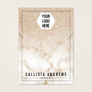 Écran de collier de logo Ombre en marbre Parties s