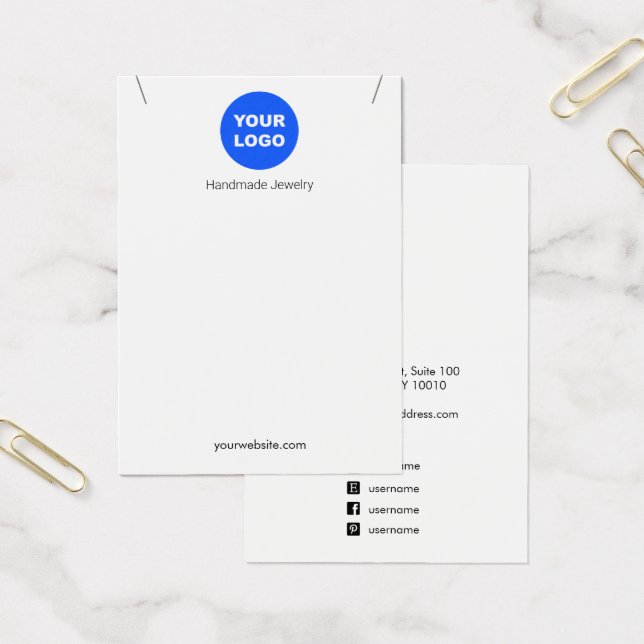 Écran de collier Pendentif personnalisé blanc Ajou (Bureau)