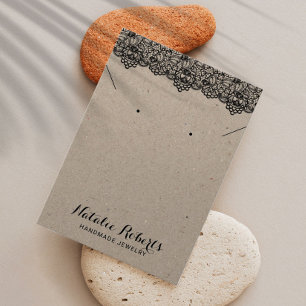 Écran de collier pour bijoux en dentelle vintage