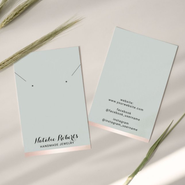 Écran de collier rose Gold Border Jewelry (Créateur téléchargé)