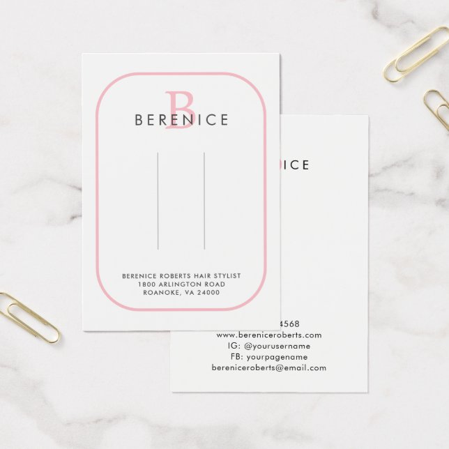 Écran de la typographie rose Monogramme Logo Clips (Bureau)