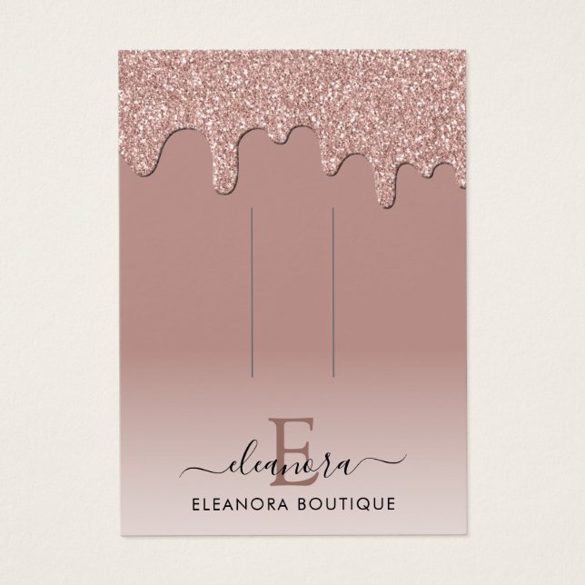 Écran de marque rose Monogramme Or Clip à cheveux (Devant)