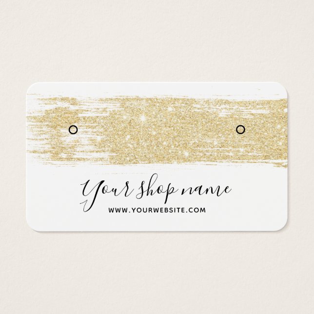 Écran d'oreille à brosse à parties scintillant d'o (Devant)