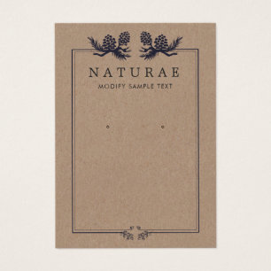 Écran d'oreille à cônes de pin rustique