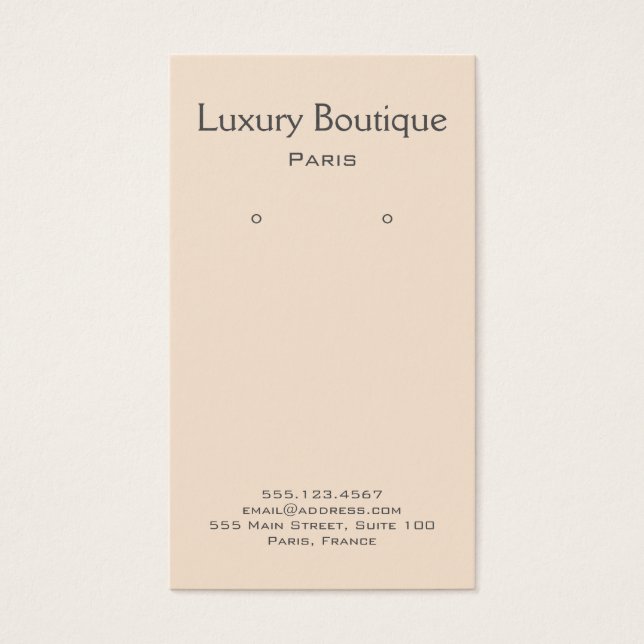 Écran d'oreille à la crème minimale simple (Devant)