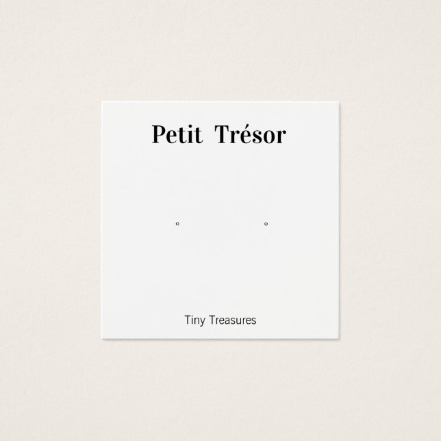 Écran d'oreille blanc brut (Devant)