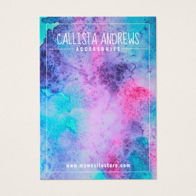 Écran d'oreille bleu rose salé (Devant)