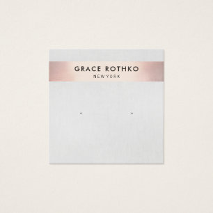 Écran d'oreille moderne Rose Gold Stripe