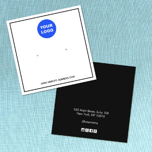 Écran d'oreille noir blanc sur logo personnalisé