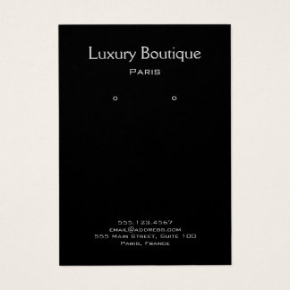 Écran d'oreille pour bijoux noirs minimes