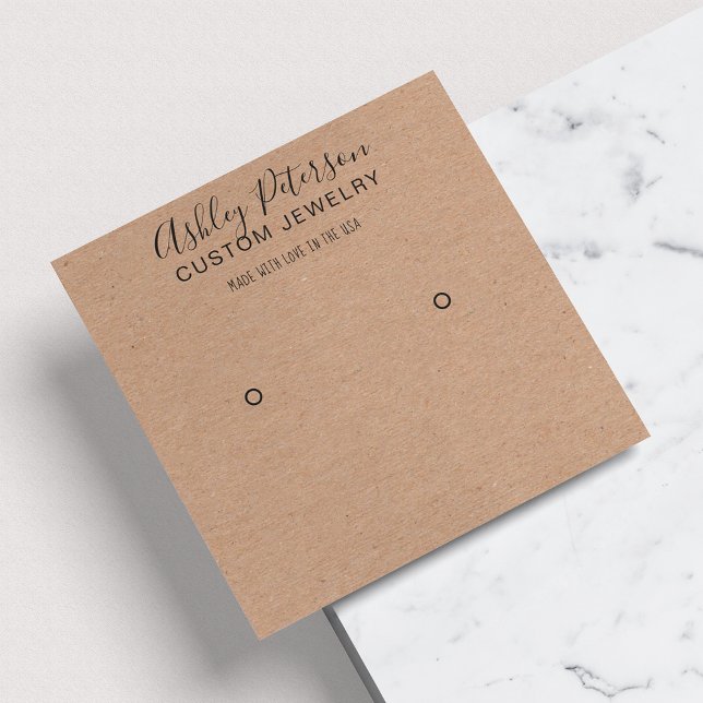 Écran d'oreille rustique brun kraft (Créateur téléchargé)