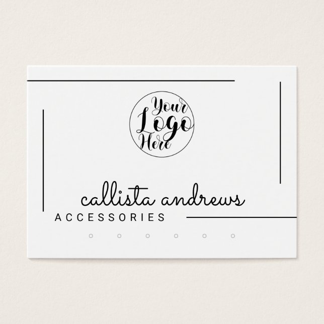 Écran d'oreilles du logo du script de bordure noir (Devant)