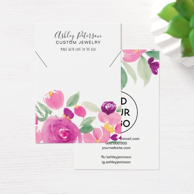 Ecran fleurie violette bijoux encolure (Bureau)