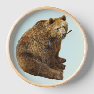 ÉCRAN GRIZZLY PORTER RUSTIQUE Mur Horloge