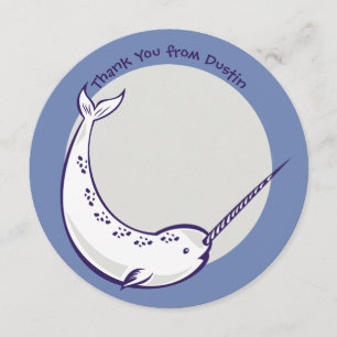 Écran plat étroit rond Enfants Merci Cartes