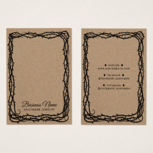 Écran Rustique Kraft Thorn Vine Bijoux d'oreille