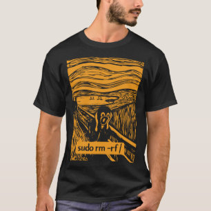 Écran T-shirt Premium pour la purge racine Linux T