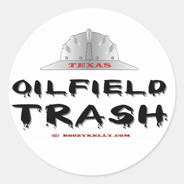 Écran Texas Oilfield, Sticker Oil Field (Devant)