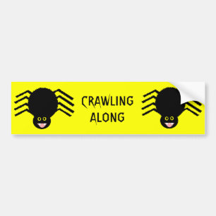 ÉCRASEMENT D'Araignée Noire LE LONG DU Sticker À B