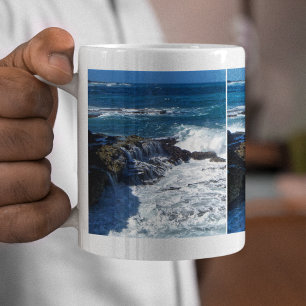 Écrasement Des Vagues Série D'Images Café Mug