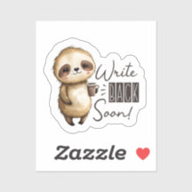 Écrire Rapidement Sticker Sloth