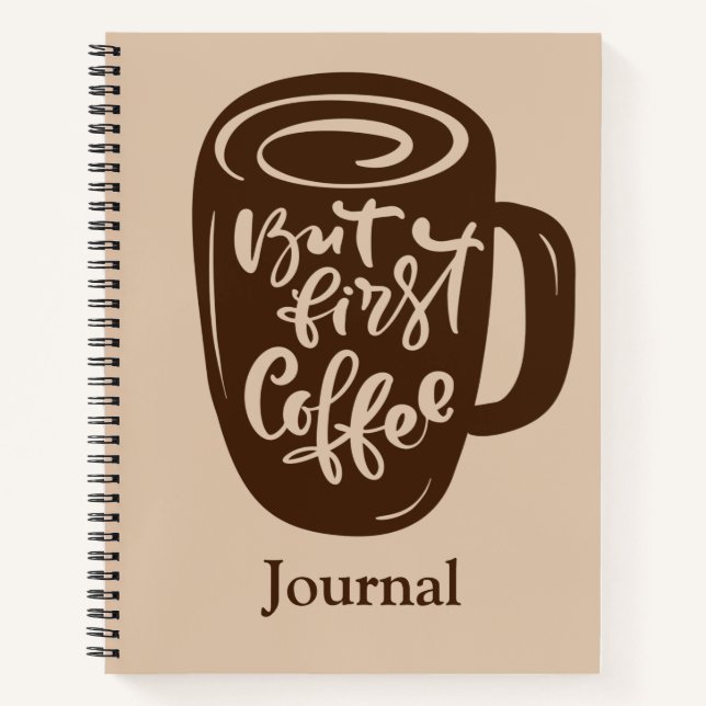 Écrire son journal avec du café (Devant)