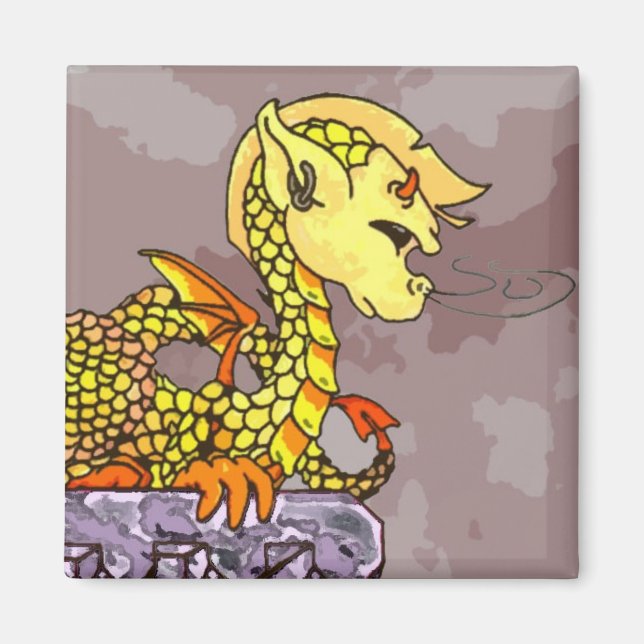 Écris Le Magnet Dragon Bébé (Devant)