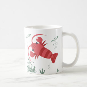 Écris rouge dans le milieu aquatique Café Mug