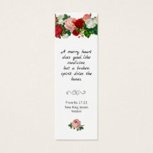 Écriture Bible Citation Floral Rosy Signet